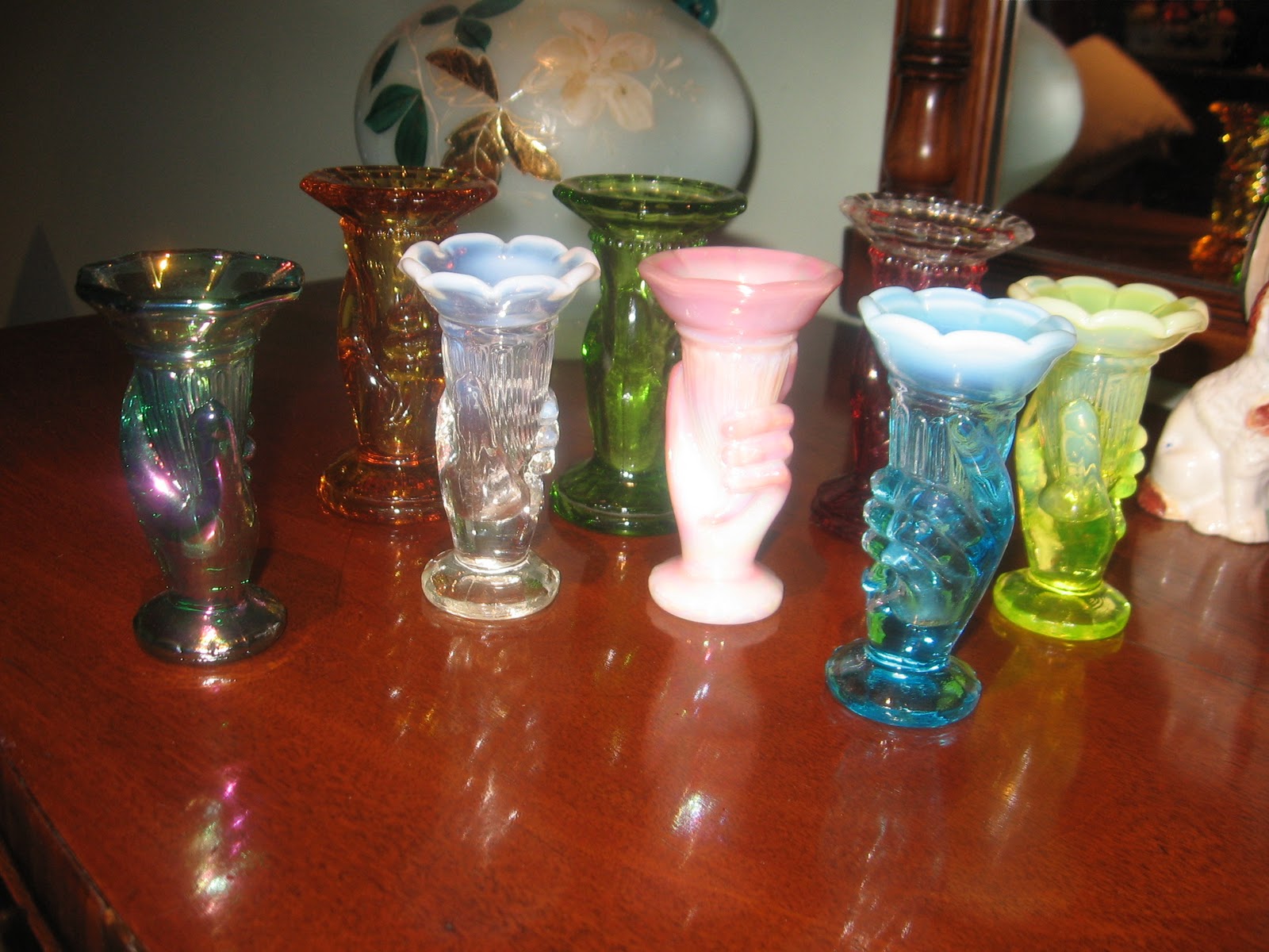 Antiques Shamtiques Miniature Hand Vases
