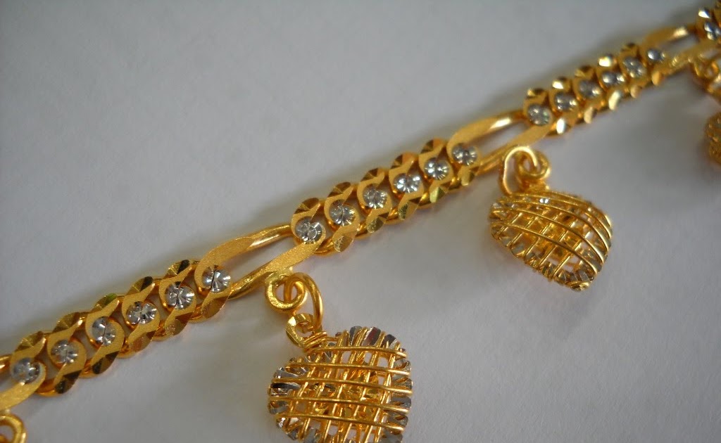 52 Gelang Emas Corak Terkini Ide Top