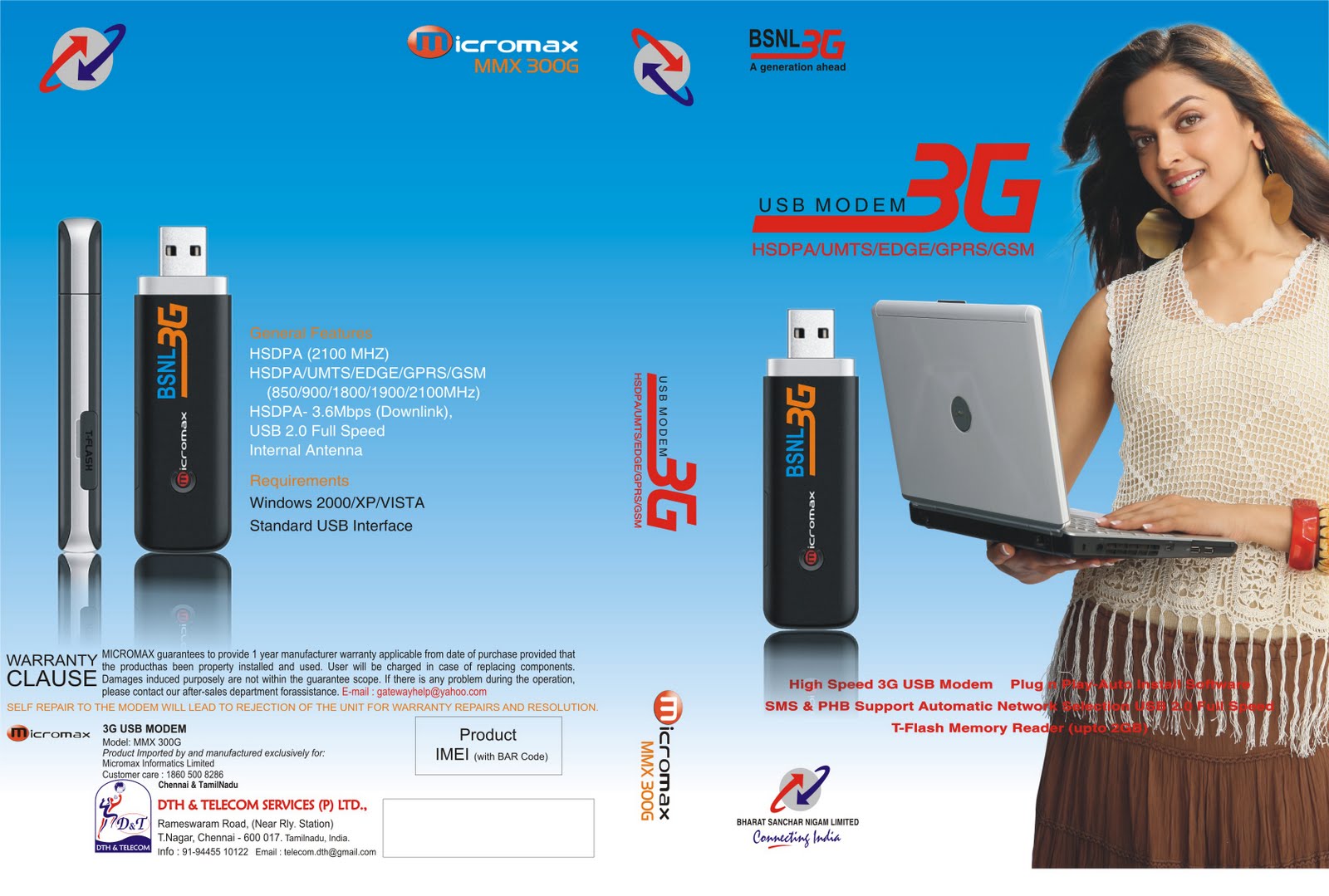 BSNL 3G DATACARD (MICROMAX)