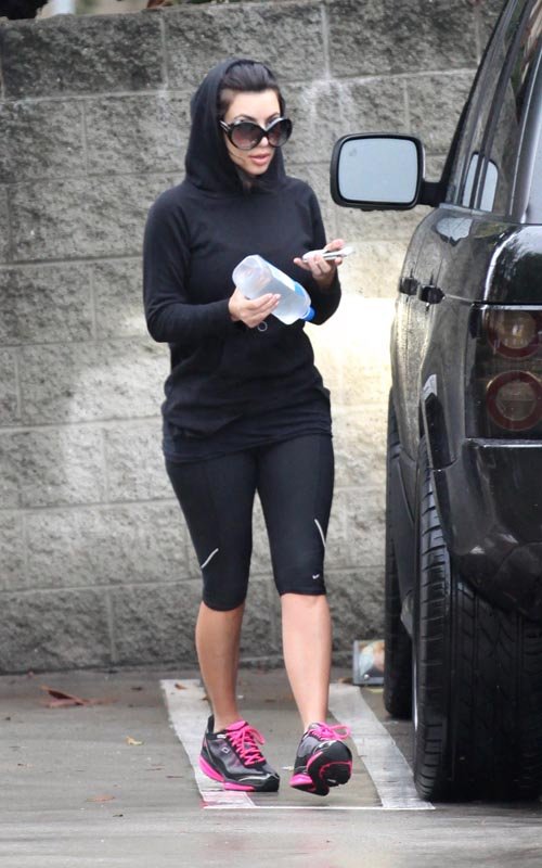 nargis fakhri hot photos: Kim Kardashian out for a workout in Beverly Hills