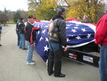 Flag Escort on Set Up Day