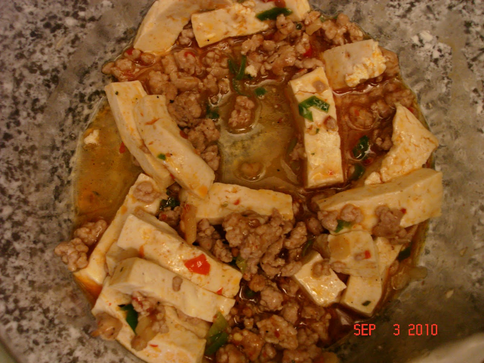 More Than One More Day: Ma Po Tofu and Bean Sprouts with Scallion