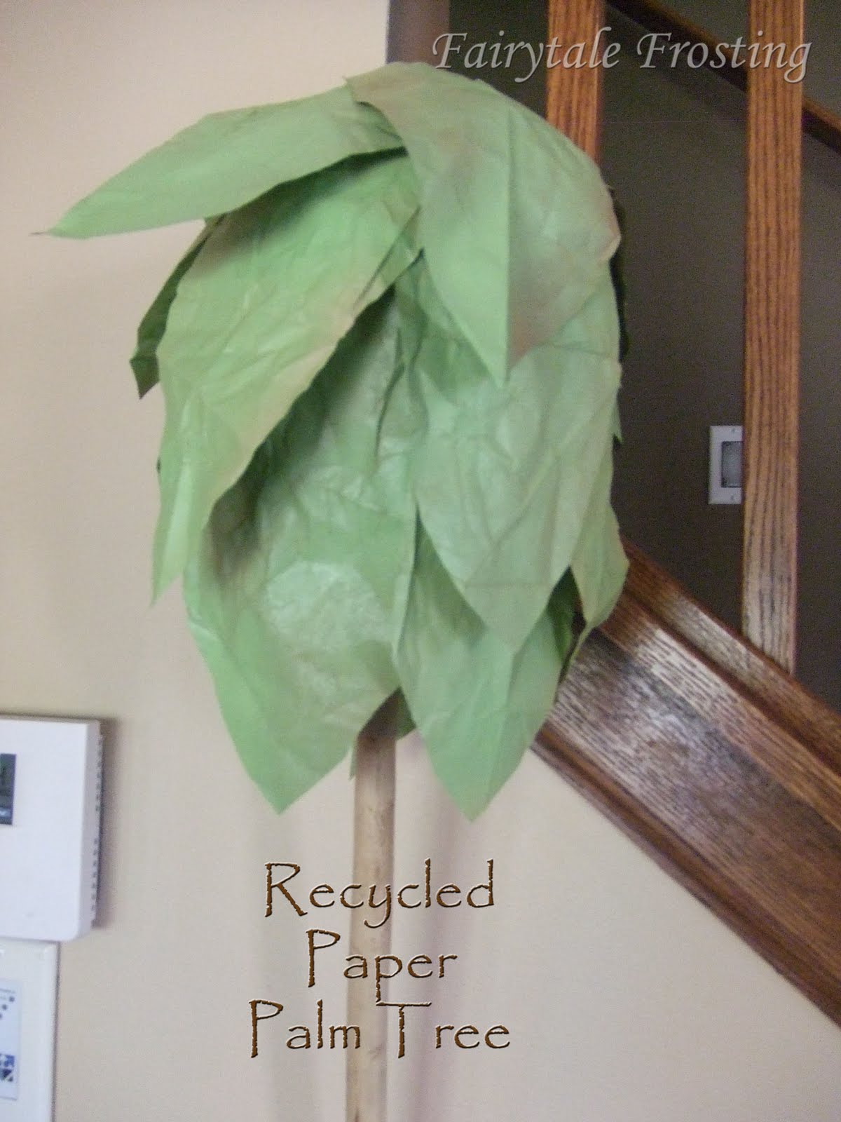 Fairytale Frosting DIY Recycled Paper Palm Tree