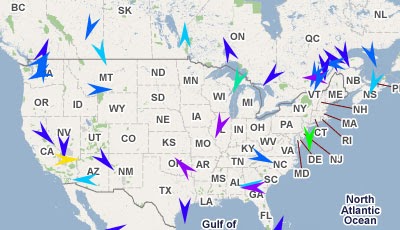 Wind Direction Map By Zip Code Maps Mania: Wind Speeds On Google Maps