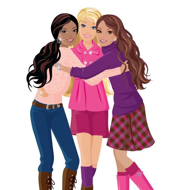 Картинки три девочки мультяшные