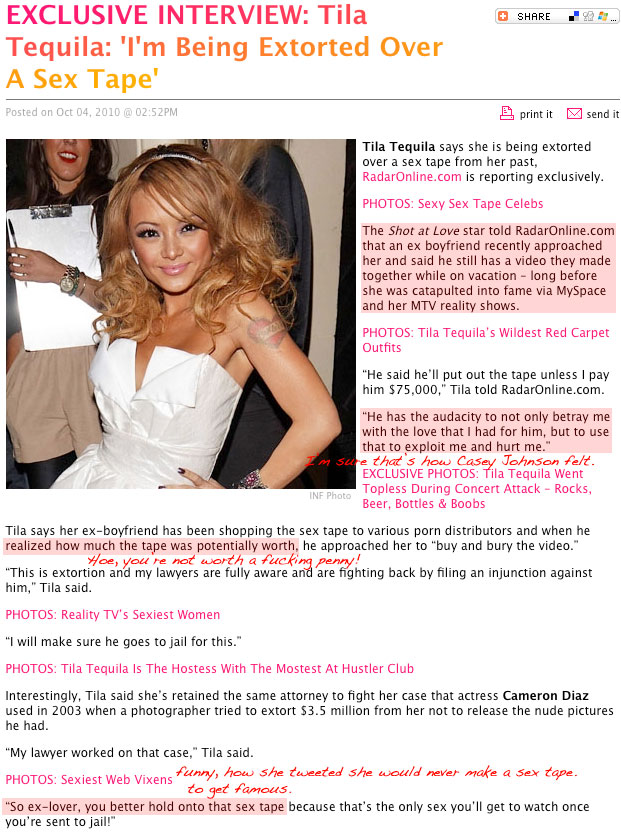 Watch tila tequila sex tape free