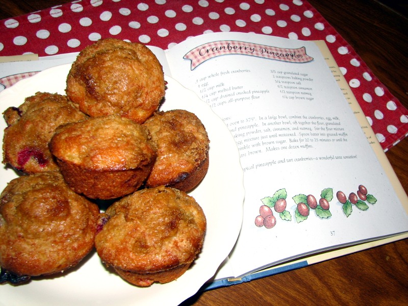 Mary Ann's House Cranberry Pineapple Muffins