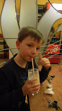Logan Enjoying a Chocolate Shake, Ukrainian Style