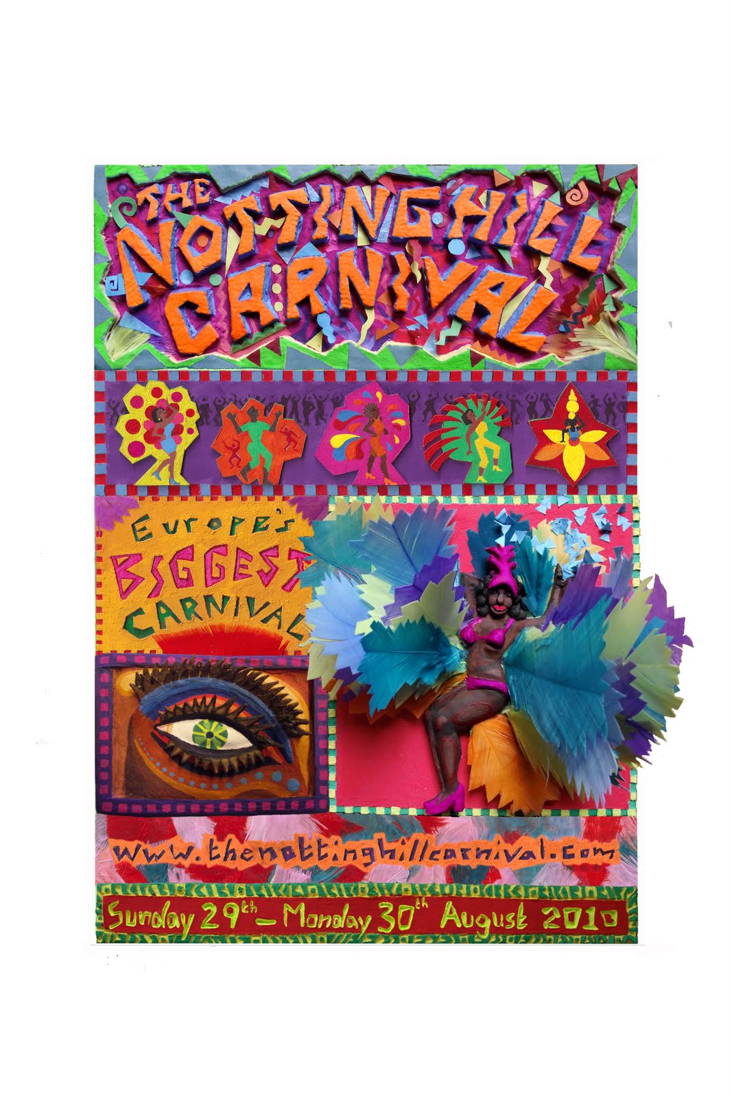 Alison Pascoe Illustration "The Notting Hill Carnival" Poster