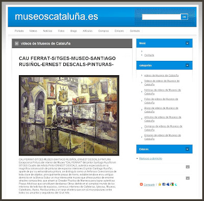 MUSEOS CATALUÑA-MUSEU-CAU FERRAT-SITGES-SANTIAGO RUSIÑOL-ERNEST DESCALS-PINTURAS
