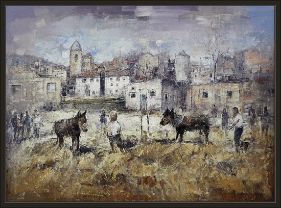 CINCTORRES-PRIMER PREMIO PINTURA -SEGAR I BATRE- ERNEST DESCALS-ALGUNOS DE LOS CUADROS EXPUESTOS EN LA EXPOSICION EN LA OFICINA DE TURISMO CINCTORRES-SEGAR+I+BATRE-ERNEST+DESCALS-PRIMEROS+PREMIOS-PINTURA
