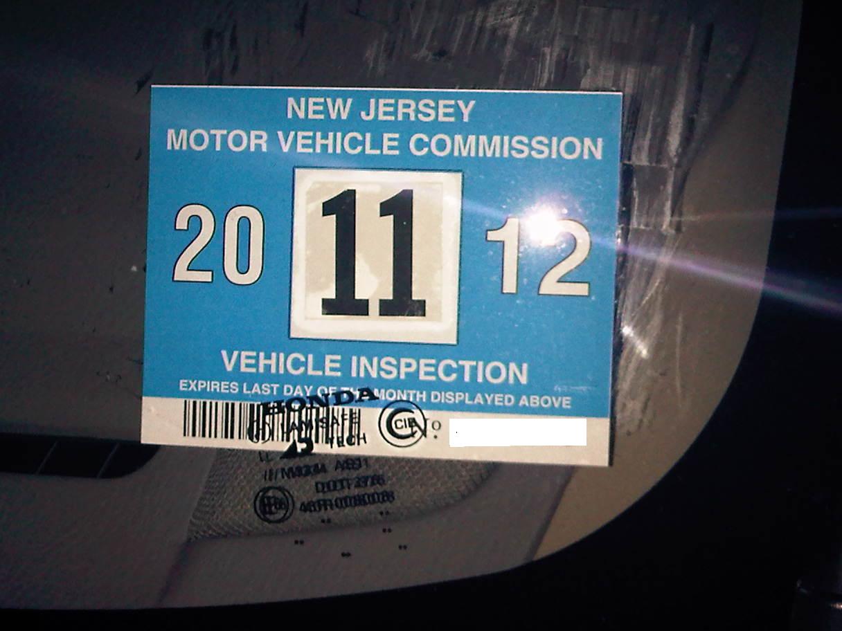 Dmv Inspection Nj >> OLD BRIDGE GARAGE: * 2012 NJ Inspection Sticker Dmv Inspection Nj >> OLD BRIDGE GARAGE: * 2012 NJ Inspection Sticker