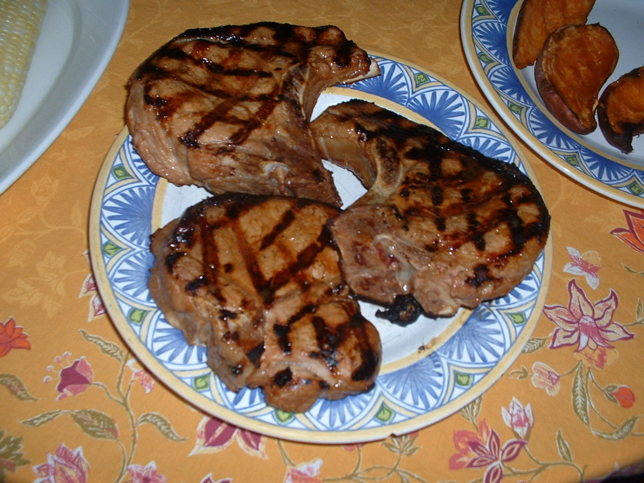 Rick's Recipes Grilled OrangeJuice Marinated Pork Chops