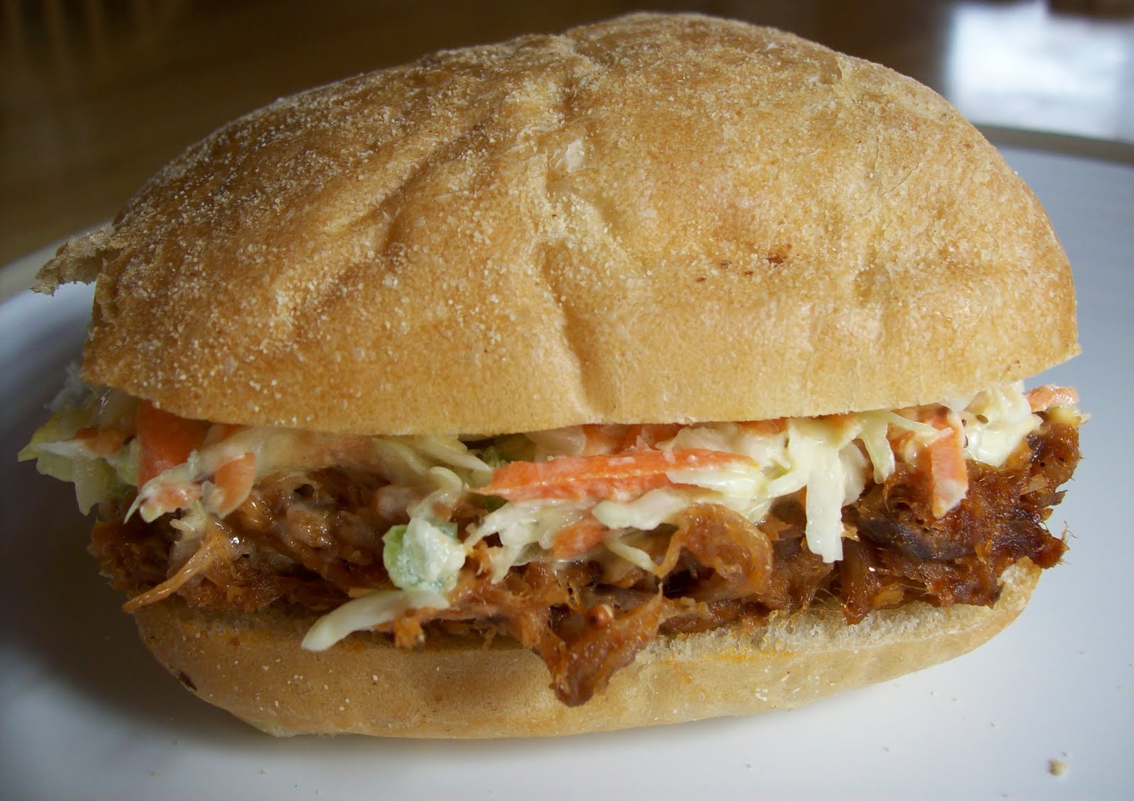 Delicious Discoveries BBQ Pulled Pork Sandwiches and Coleslaw