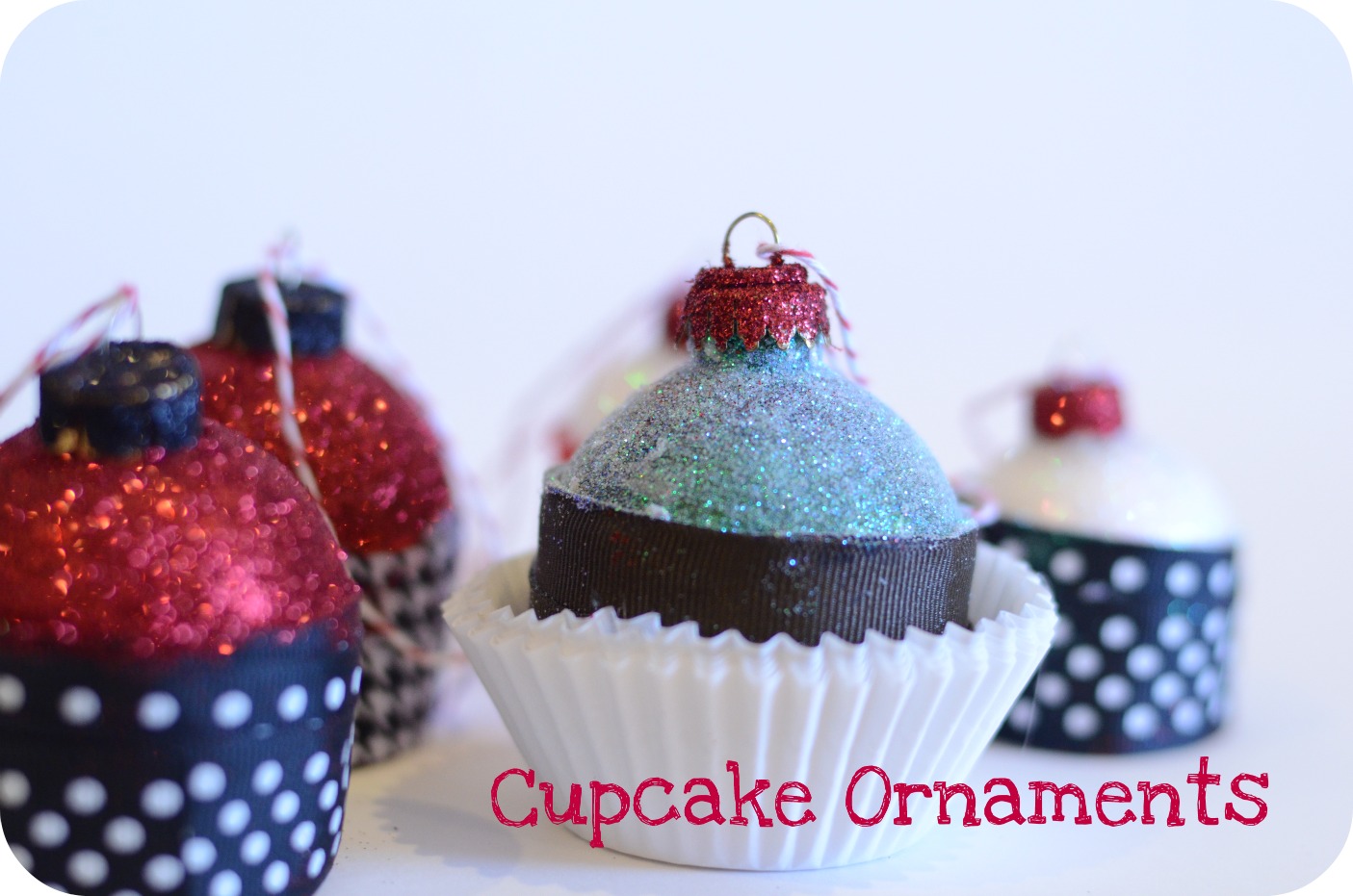 Ruffled Sunshine Cupcake Ornaments {tutorial}
