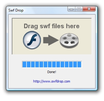 SwfDrop, un convertisseur portable  de fichiers SWF en AVI