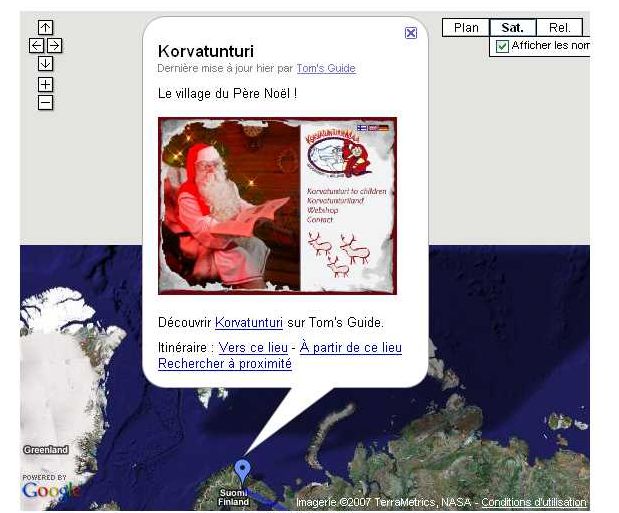 Le site du jour : suivez le tour du monde du Père Noël sur Google Maps