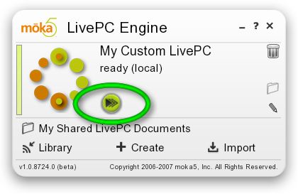 Installez un XP virtuel sur une clef USB avec LivePC Engine