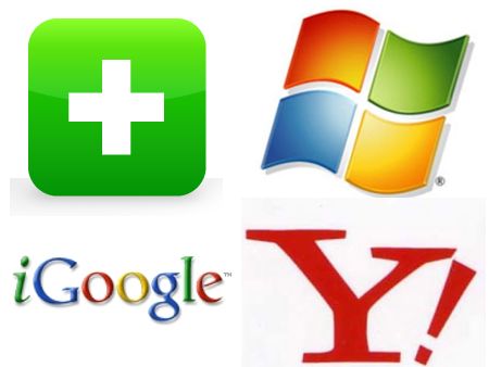 Comparatif des pages d'accueil : Netvibes, iGoogle, Mon Yahoo ! et Windows Live