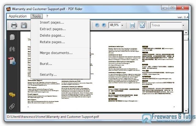 PDF Rider : un logiciel gratuit pour manipuler et éditer les fichiers PDF