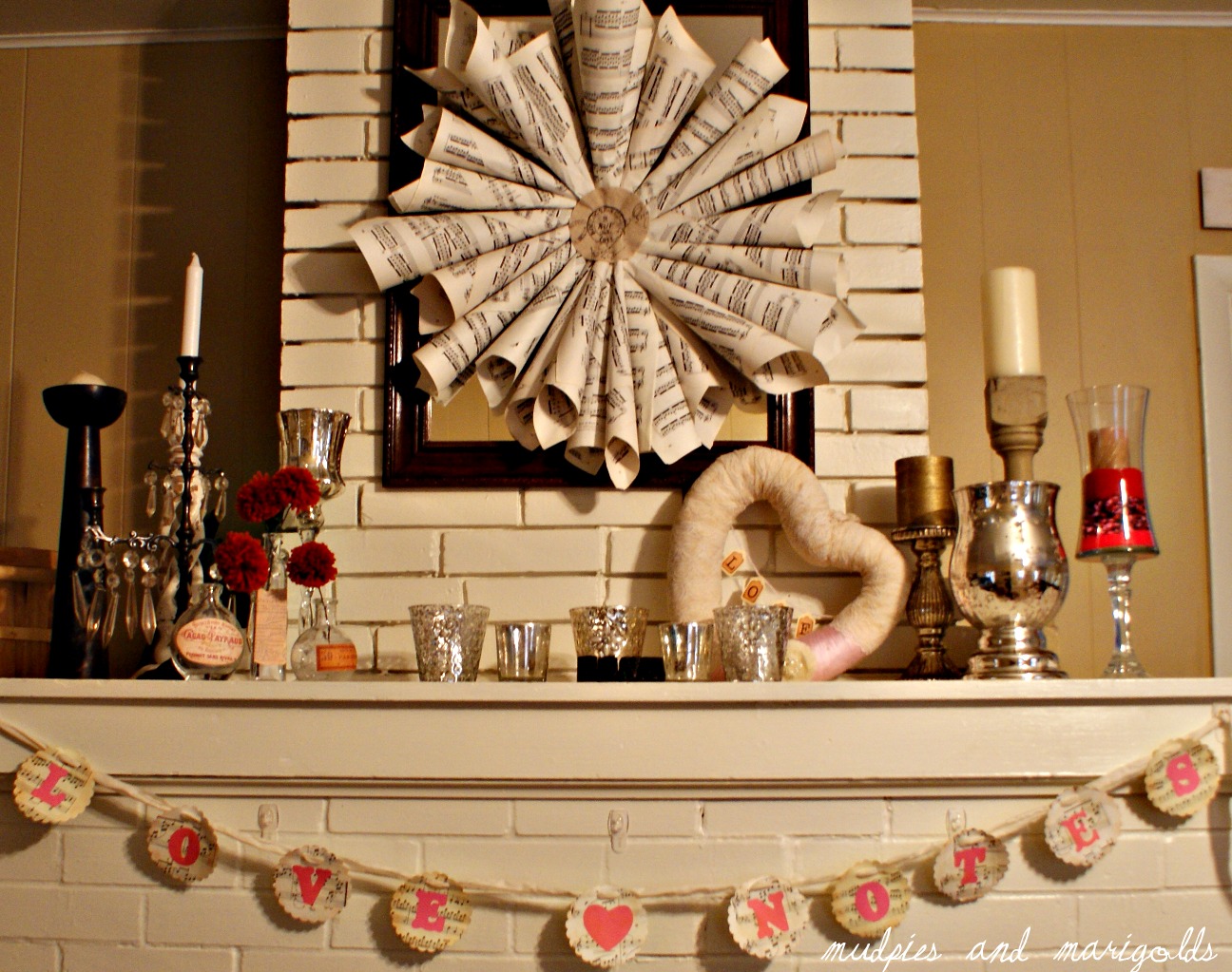 Mudpies & Marigolds Valentine's Day Mantel Fun