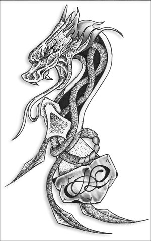 Celtic Dragon Tattoo Design Picture 4