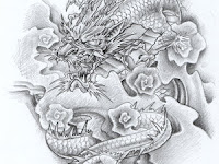 Dragon Tattoo Sketch Design