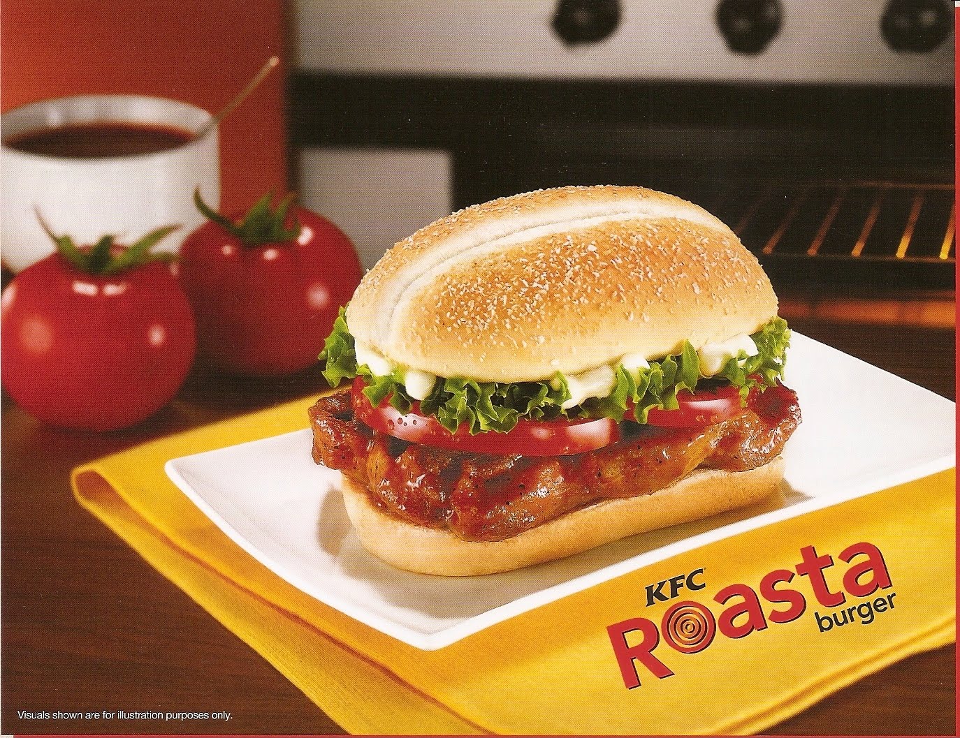 Interesting Green: Sizzling Succulence - KFC Roasta Burger