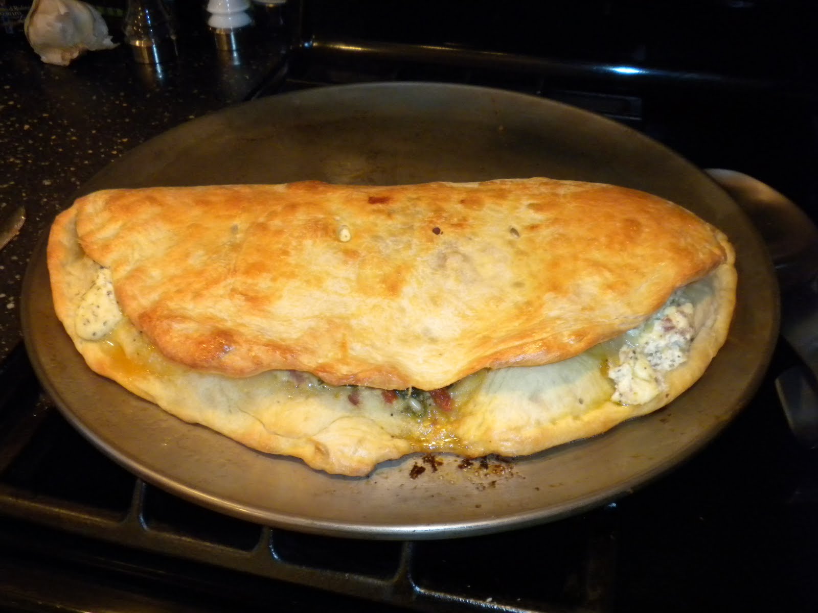 Everyday Cooking Pancetta, Spinach and Ricotta Calzone