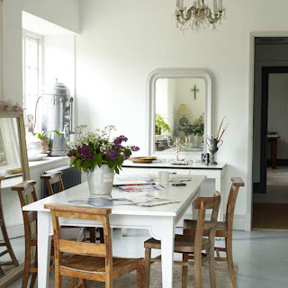 white kitchen interior modern kitchen table