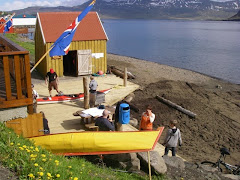 Iceland kayak clubhouse at Neskaupstadur, Iceland
