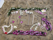 Tribute on the beach