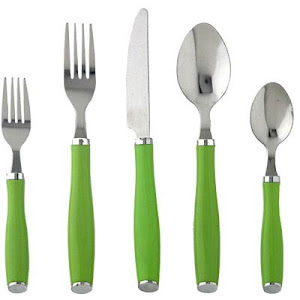 Talheres de cabo plásticos