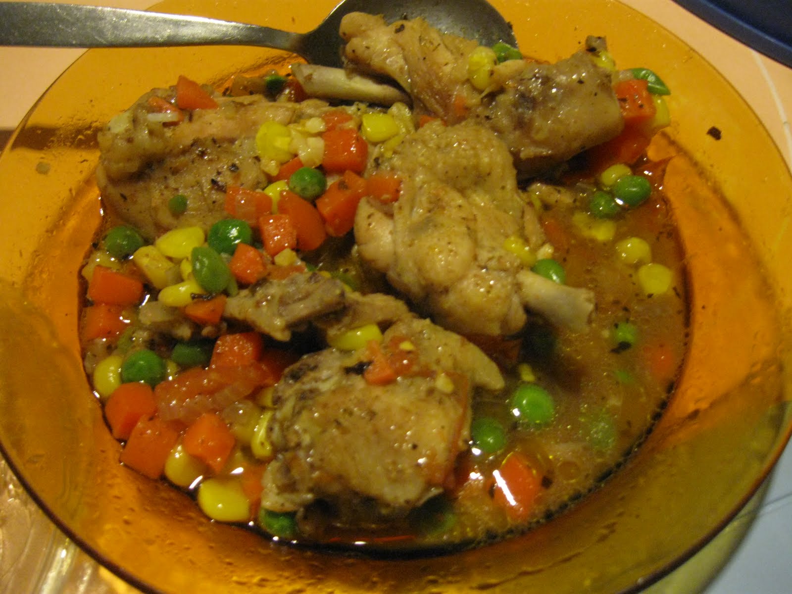 Chicken with Butter, Garlic & Mixed Vegetables