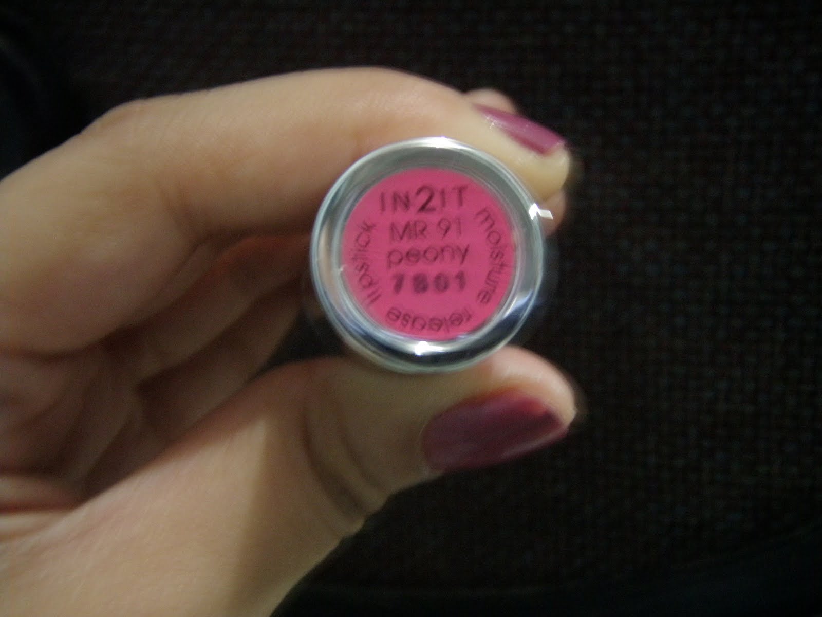 In2it Pink Lipstick in Peony - My Gorgeous Pink Cheeks
