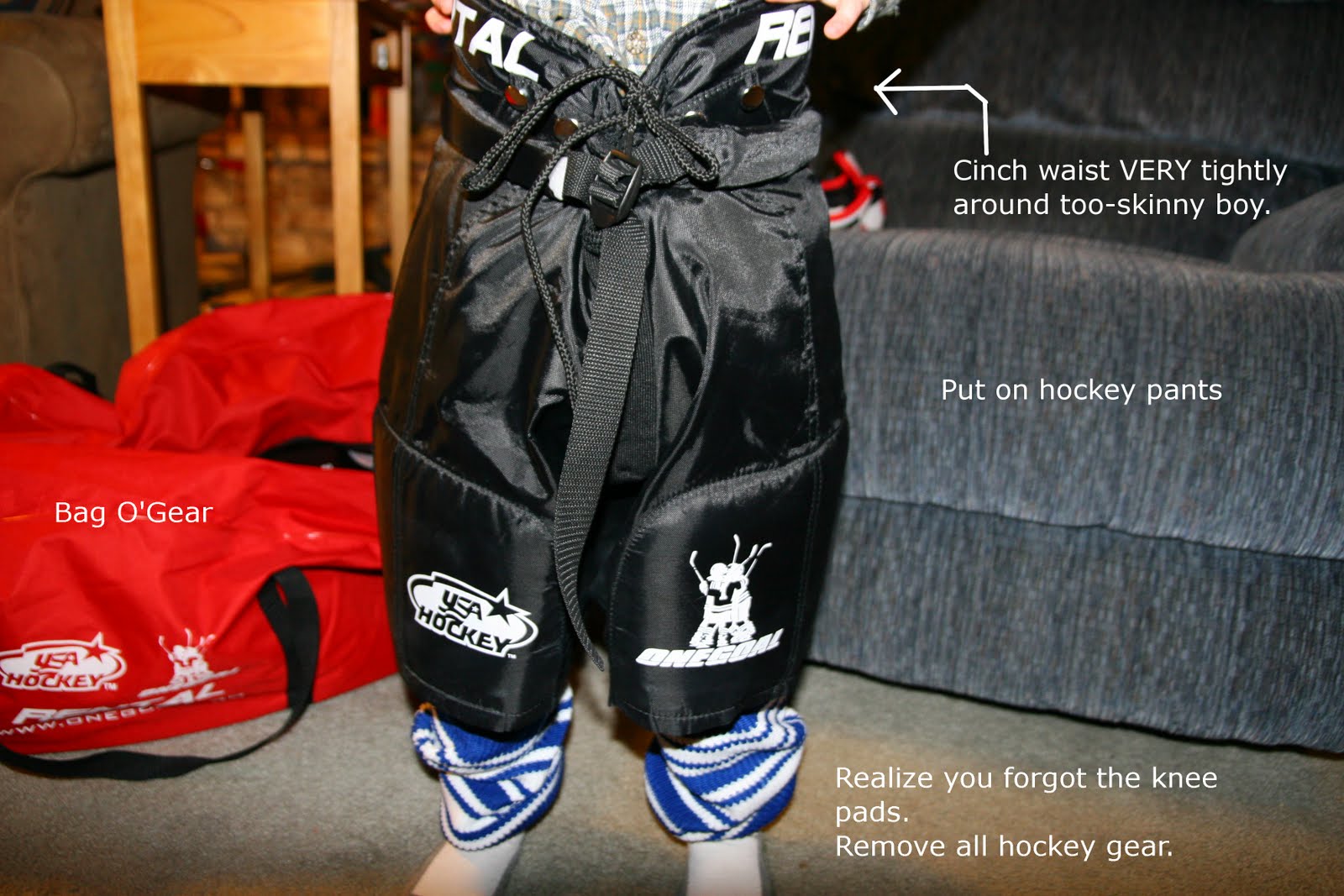 Oh Boy! The Proper Care and Dressing of a (Little) Hockey Player