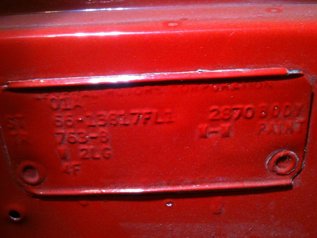 The making of Steve's 1966 Chevelle SS: Decoding the Fisher Body Tag