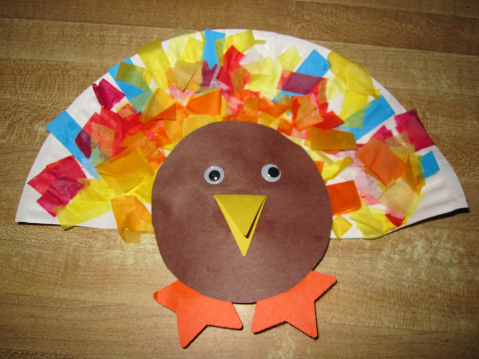 Some Of This Some Of That Paper Plate Turkey