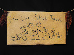 Families Stick Together - Stitchery Wall Hanging