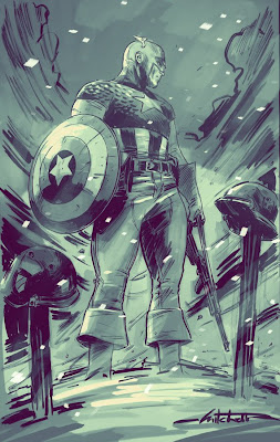 Impresionantes: Dibujos del Capitán América por Mitch Breitweiser