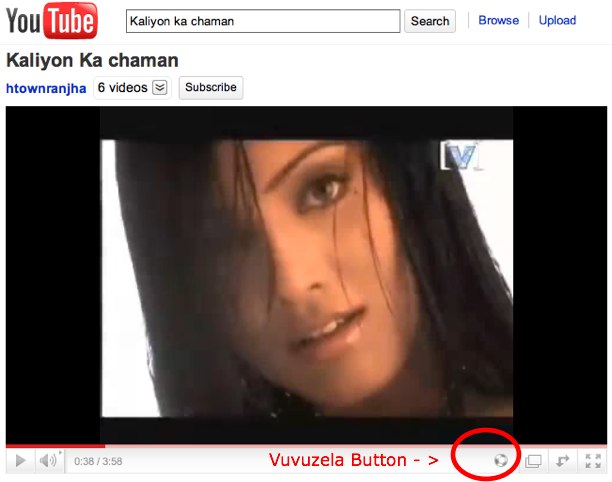 Aruninte Blog New Vuvuzela Buzzing Button In Youtube Videos