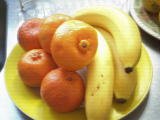 Bananas y mandarinas