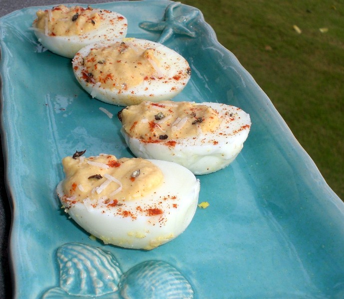 Year on the Grill Deviled Eggs Remoulade for "the Project"