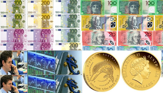 EURO  AND AUSTRALIAN DOLLAR CURRENCY  TRADE