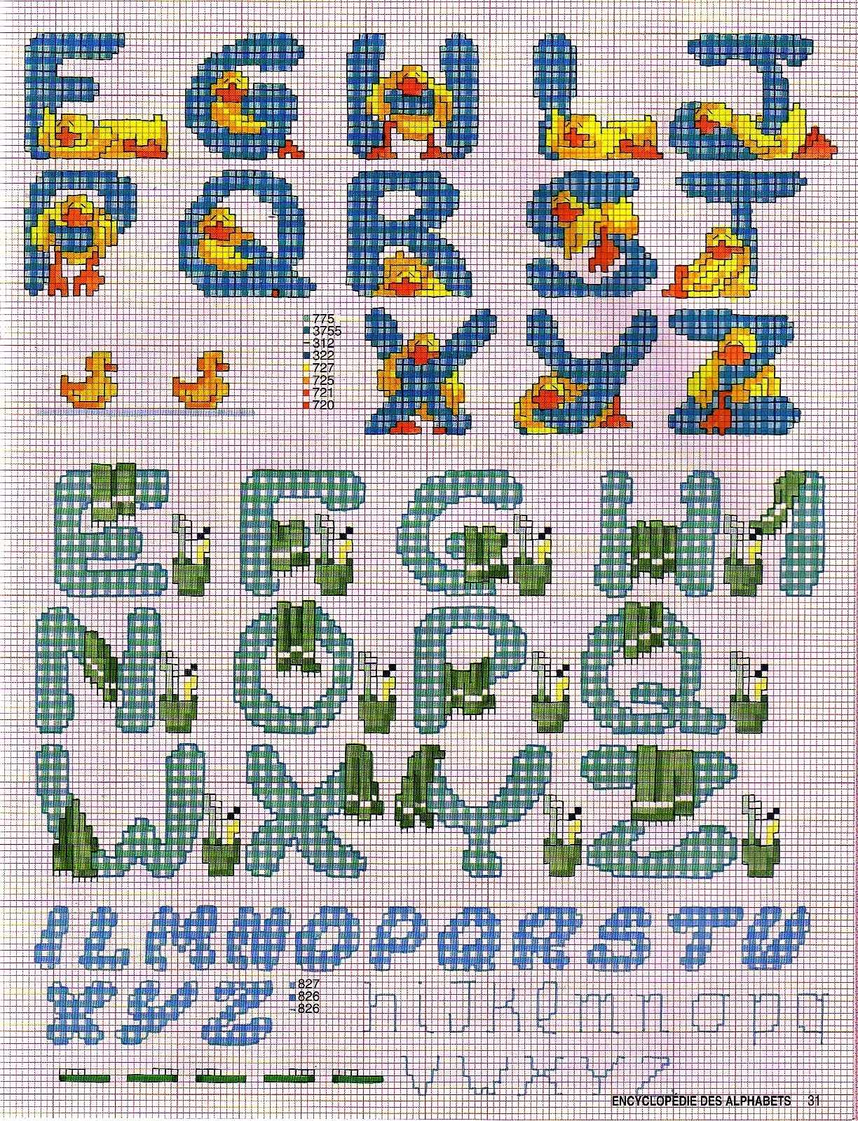 ALFABETOS EM PONTO CRUZ!