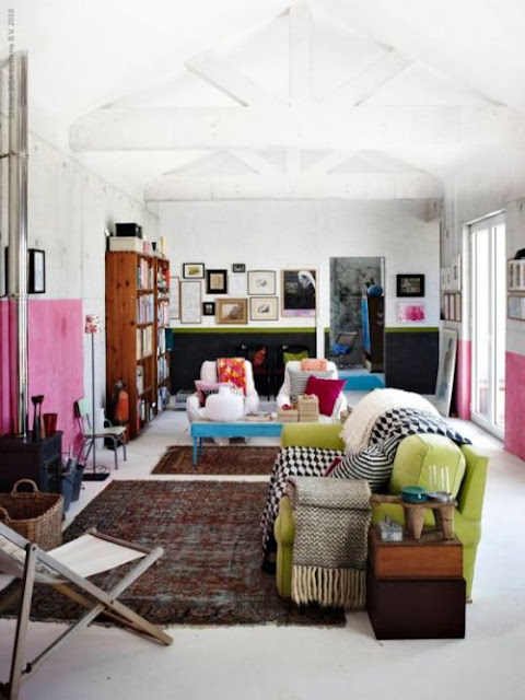 Down and Out Chic: Interiors: Pink in Portugal
