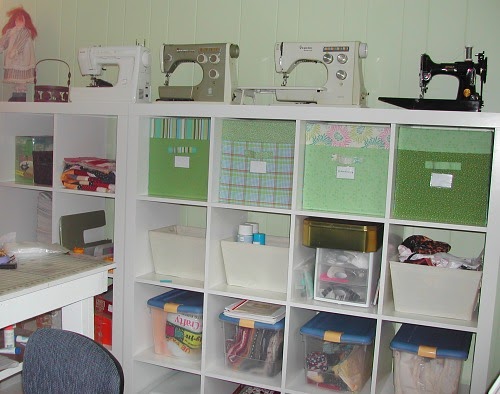 Stitches and Seams: More Sewing Room Progress