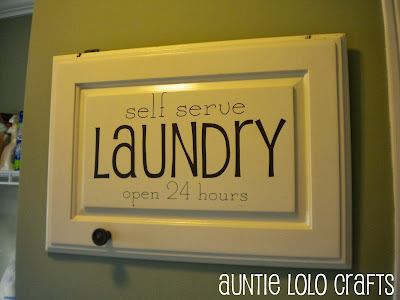 Auntie Lolo Crafts: Laundry Sign