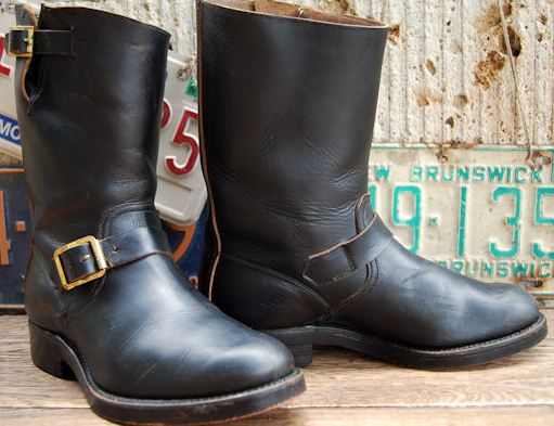 Vintage Engineer Boots: FRIEDMAN-SHELBY ENGINEER BOOTS