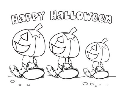 halloween coloring pages: Trick Or Treat Coloring Pages, Halloween